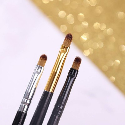 Metal waterproof handle retractable big brush applicator lipgloss tube single makeup brush